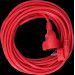 Cable alargador EDM Flexible 3 x 1,5 mm 10 m Rojo