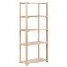 Astigarraga Estantería alistonada Evolution 5 baldas, 76,5x38,5x174,5cm, Pino Macizo