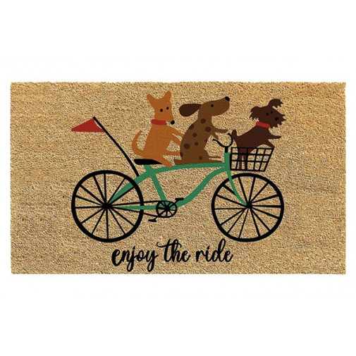 Felpudo Coco Blanco Bici 45 X 70 Cm