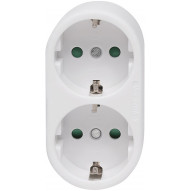 Clavija Adaptador Dob Schuko Tt Front 16a Bl 4,8 Mm