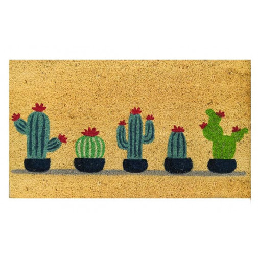 Felpudo Coco Estampado 40x70cm Cactus Surtido