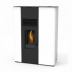 Estufa Pellet Blanca Audax Slim Pasillo 10 Kw