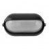Aplique Pared Oval Negro C/placa Delantera 40w E27