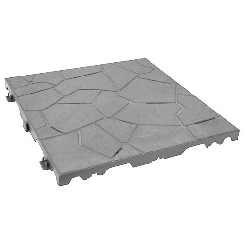 Loseta Imit Piedra Gris Pack 7 38x38x2.5 2