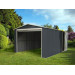 Garaje Coche 338x576x243cm Puerta Enrollable Gardiun Met Gri