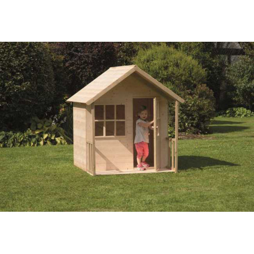 Casita Infantil 118x146x131cm Con Porche Outdoor Toys Mad Pi