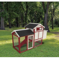 Gallinero Corral 152x62x92cm Pintado Gardiun Madera/metal Ka