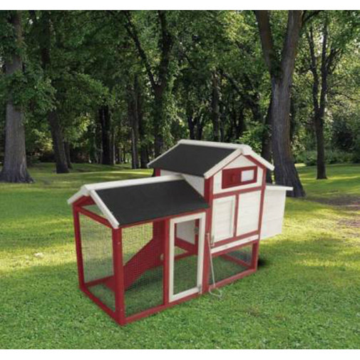 Gallinero Corral 152x62x92cm Pintado Gardiun Madera/metal Ka