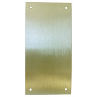 Placa Cerradura 60x80mm Ciega M-51/6080c, Laton Mate