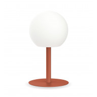 Lampara Sobremesa Bola Terracota Acero 400l Xanlit Recargabl