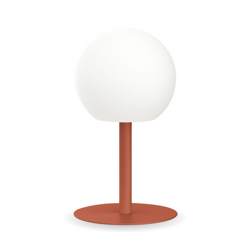 Lampara Sobremesa Bola Terracota Acero 400l Xanlit Recargabl