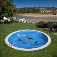 Piscina Enterrada 420x150cm  Filtro Arena Gre Acero Madagasc