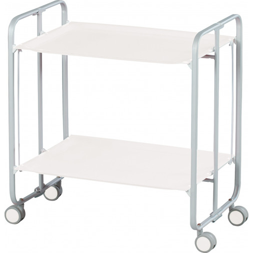 Carrito De Te Plegable Gris/blanco