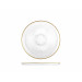 Plato Vidrio Grabado Filo Dorado Treasure Ø 21 Cm Postre