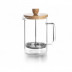 Cafetera Embolo Cristal Madera 80 Cl