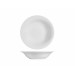 Plato Porcelana Grabado Blanco Hondo-23 Cm
