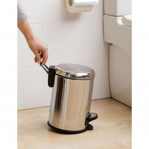 Cubo BaÑo C/pedal 3lt Cub.extr. Ac Ac. Nordic Tatay