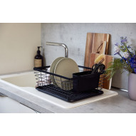 Escurreplatos C/bandeja Drip Negro 36x30,3x15