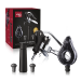 Vacu Vin Air Deluxe Juego de Accesorios para Vino, Plástico Acero Inoxidable 18/8, Negro