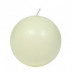 Vela Bola Esferica Blanco Mate 8 Cm