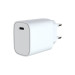 DCU Tecnologic | Cargador, Adaptador de Carga, Cargador GAN USB Tipo C Power Delivery 30W, Color Blanco