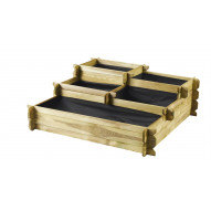 Huerto Urbano Madera Escalera Angelic 100x100xh36 Cm