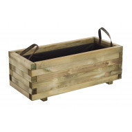 Jardinera De Madera Rectangular 73l Baroque 90x40x33 Cm