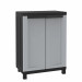 Terry, Twist Black 680, Armario 2 Puertas, 1 Estante Interno. 68x39x91,5 cm
