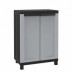 Armario Resina Medio 2 Puertas Negro Gris Twist Black 68 X 3