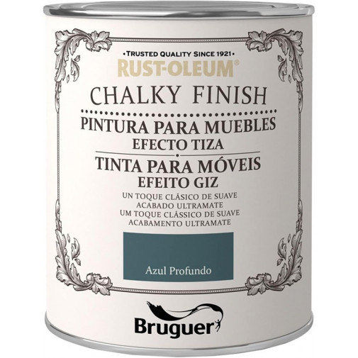 Pintura Muebles Tiza Azul Prof 750 Ml 2