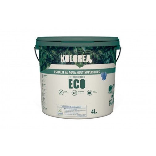 Esmalte Al Agua Eco Satinado Kolorea 250 Ml Blanco