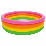 Piscina Infantil Hinchable Cuatro Aros Bebe Intex 168x46 Cm