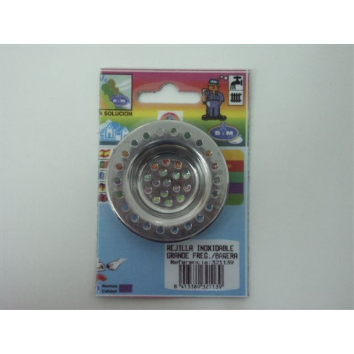 Rejilla Fregad Desague Grande Inox S&m