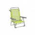 Silla Playa Con Asa Multiposicion Pata Trasera Plegable Alum