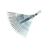 Escoba Recogehojas Metalica 21 Dientes Planos Regulable De 3