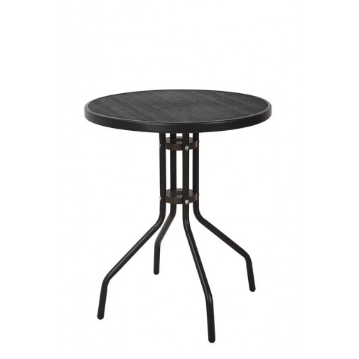 Mesa Acero Redonda Negr Zeus 60x70cm 60x70 Cm