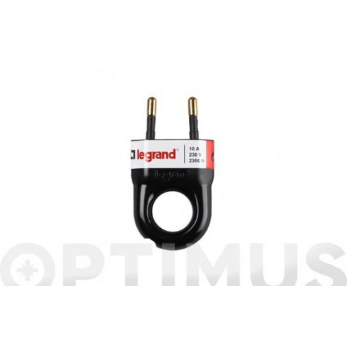 Clavija 10a Legrand Con Anilla Negra