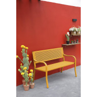 Banco Acero Amarillo Libia 123x39x84