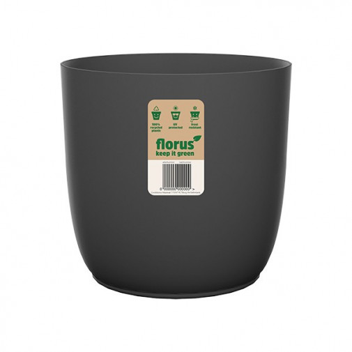 Cubremaceta Int. Flow Flowerpot Antracita 18 Cm