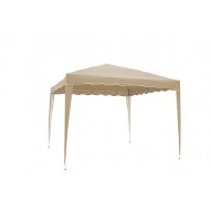 Cenador Acero Plegable Beige 3x3 M