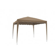 Cenador Acero Plegable Taupe 3x3 M
