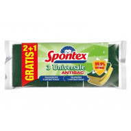 Estropajo Fibra / SalvauÑas (2+1 Uds) Antibacterias Spontex
