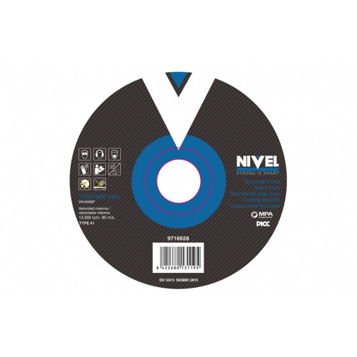 Disco Corte Inox 115x1x22mm Nivel