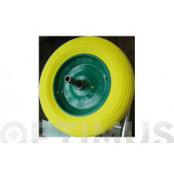Rueda Carretilla Obras Impinchable Ø 350 Mm, Eje Ø 20 Mm The