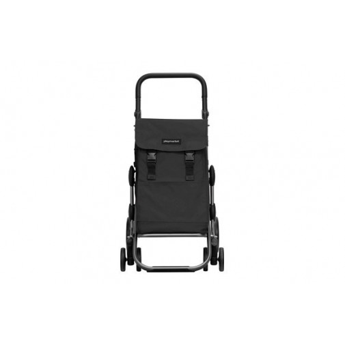 Carro Compra 4 Ruedas Gir. Go Plus Eco Desenfundab Negro Pla