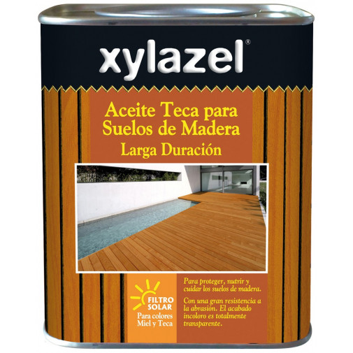 Aceite Teca Suelos Larga Duracion 750 Ml Teca Xylazel