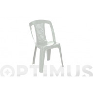 Silla Monobloc Sin Brazos Siena Blanco