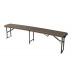 Banco Plegable Polietileno Marron 180x30x43