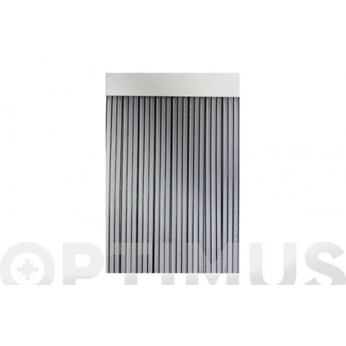 Cortina De Puerta Cinta Duero-negro/transparente 90 X 210 Cm