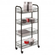 Carrito Multiuso 4 Estantes Pisa Metaltex